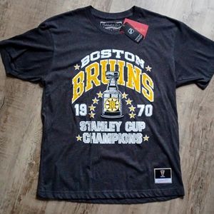 NWT NHLxMITCHELL AND NESS Boston Bruins 1970 Stanley Cup Tee